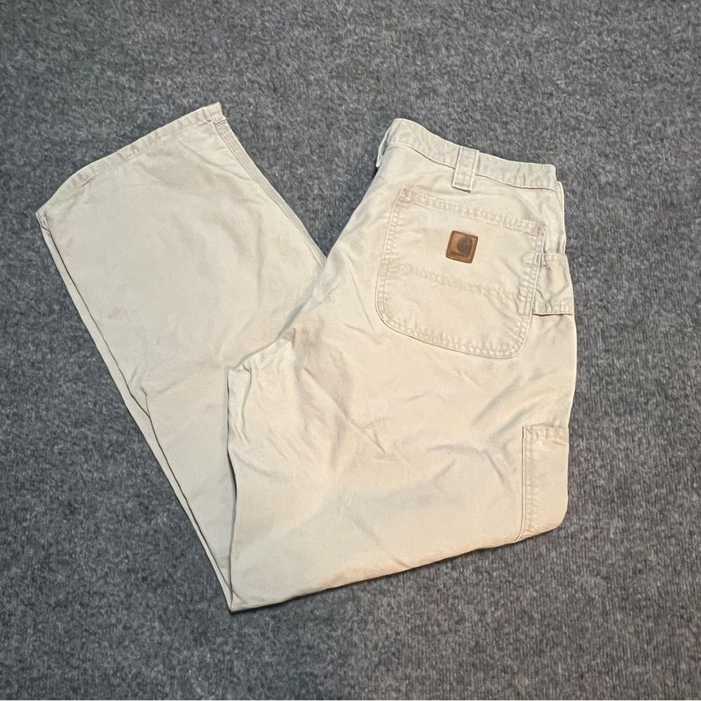 Carhartt 36x32 Tan Pants Dunagree Fit